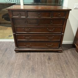 Tall Dresser And Large Mirror