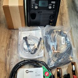 Miller 907757 Multimatic 220 AC/DC Multiprocess Welder - Versatile Multi-Process MIG, Flux-Cored & TIG Welder Machine - Portable Welding Machine with 