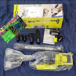 New Ryobi 18v One+ Cordless Vacuum with 1.5ah Battery and Charger $125 Firm Pickup Only