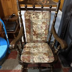 Vintage Wooden Rocking Chair