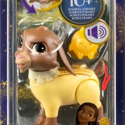 Mattel Disney Wish Dolls, Talking Valentino & Star Set, Goat Figure Speaks 10+ Sounds & English Phrases & Bends Back Legs, Inspired by The Movie