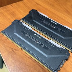 VENGEANCE® RGB PRO 16GB (2 x 8GB) DDR4 DRAM 3000MHz C15 Memory Kit — Black