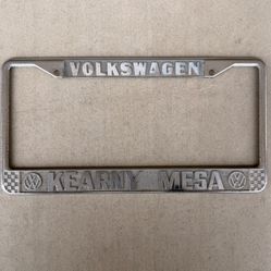 vw Kearny Mesa Dealership License Plate Frame 