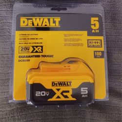 New Dewalt 20V Max 5ah XR Battery