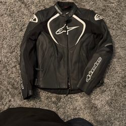 Women Alpinestar Leather Jacket 