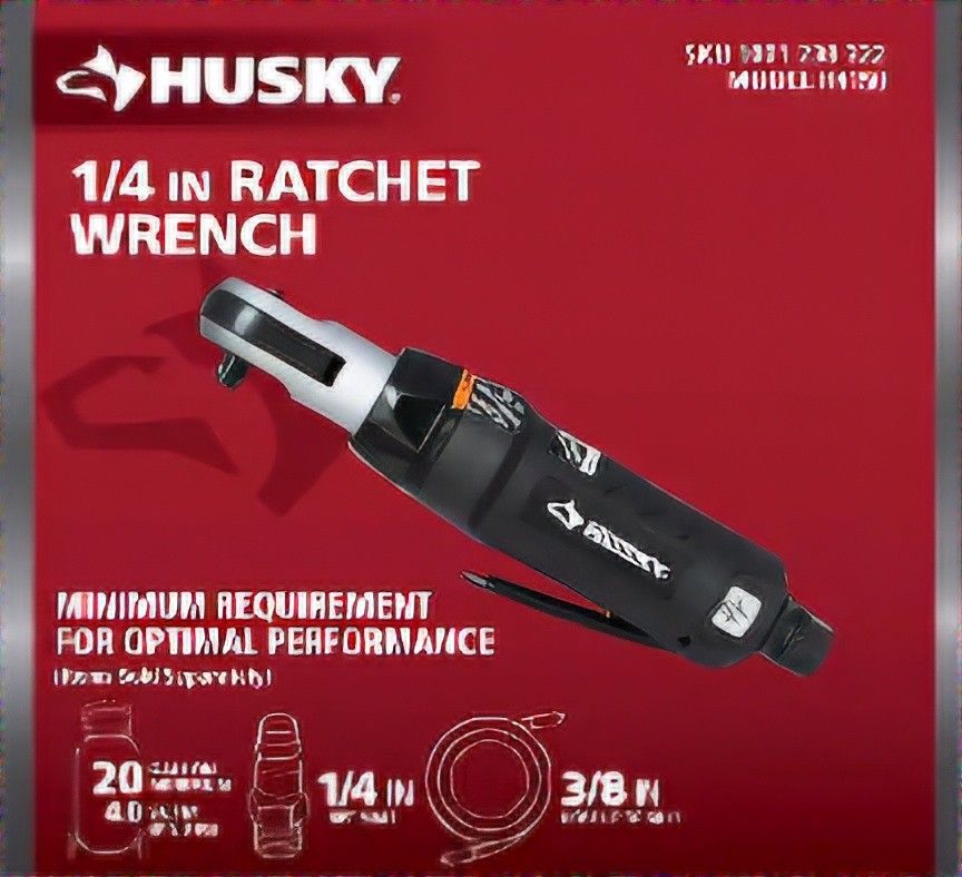Husky 1/4 Inch Air Ratchet