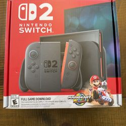 Nintendo Switch 2 Mario Kart Bundle - New In Box/Never Opened