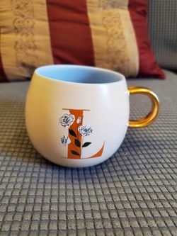 Large Tea Mug With "L" Initials From Nordstrom