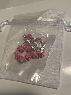 New Pink Small Rosaries 