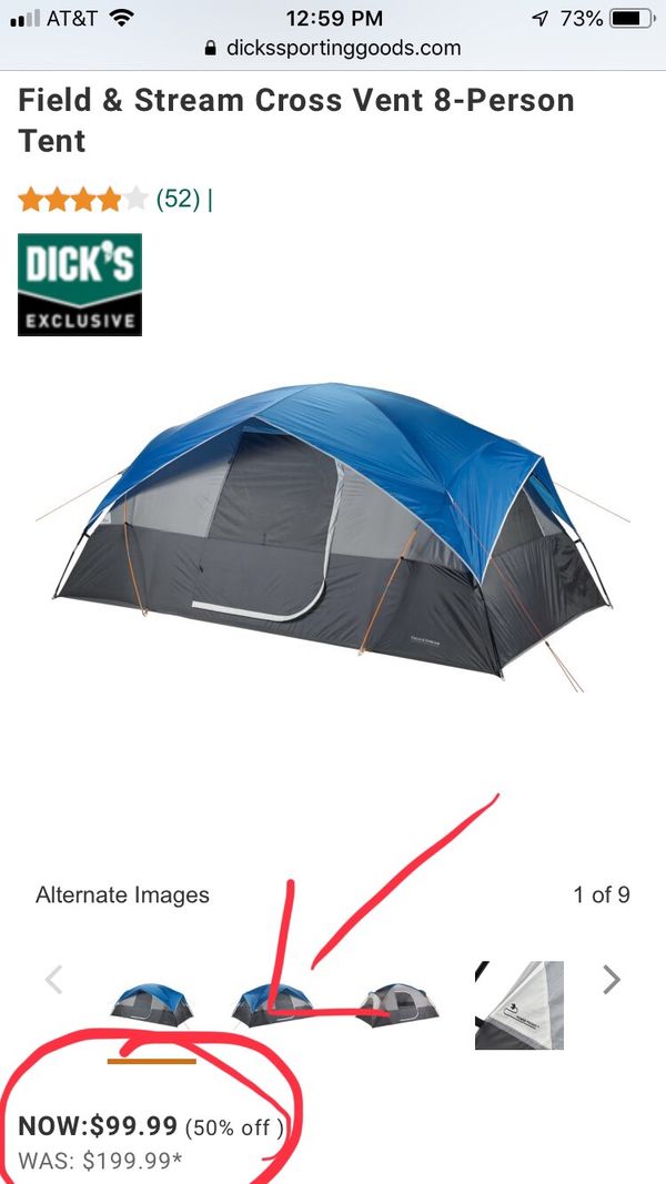 field stream cross vent 8 person tent field stream cross vent 8 person tent