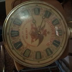 Vintage Budweiser Pocket Watch Light Clock