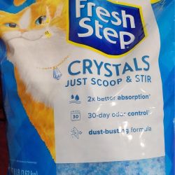 Fresh Step Crystals, Premium Cat Litter, Scented, 8 lbs