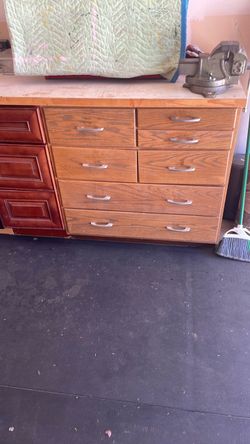 Work bench and base cabinets