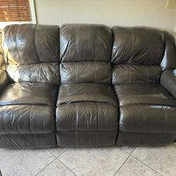Leather Sofa Bed – $100