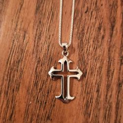 FINAL OFFER AWESOME Sterling Silver CROSS and CHAIN