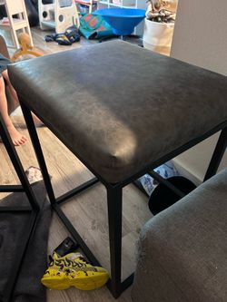 2 Leather Barstools