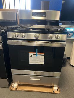 Ge stainless steel gas range