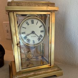 Seth Thomas Crystal Regulator Antique Clock 