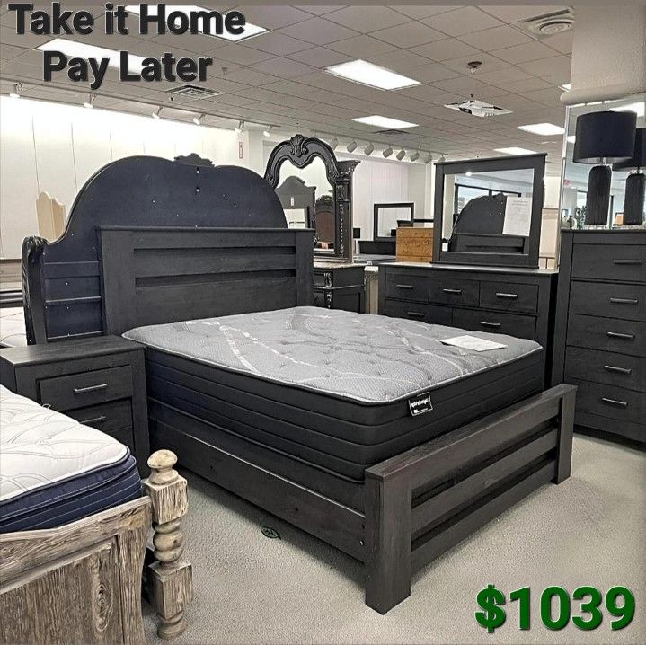 Brinxton Black Panel Bedroom Set