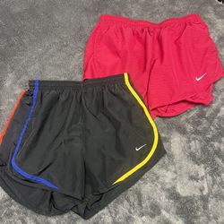 2 pairs of Women’s Nike Running Shorts Size Small
