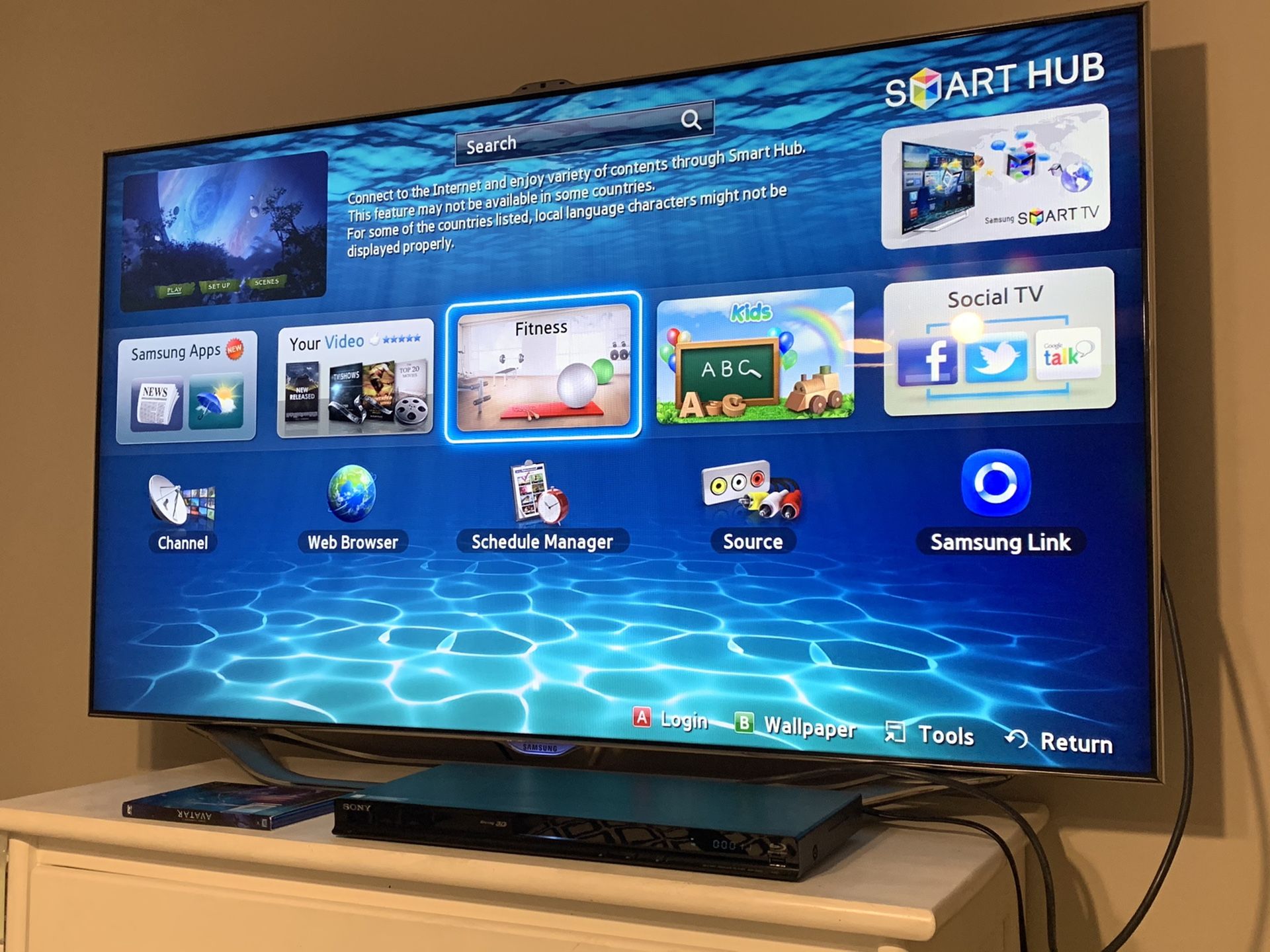 Samsung 55” smart tv LED