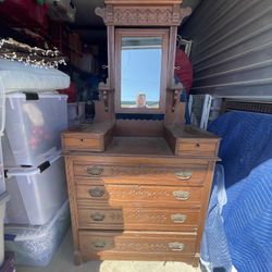 Antique Dresser And Bed