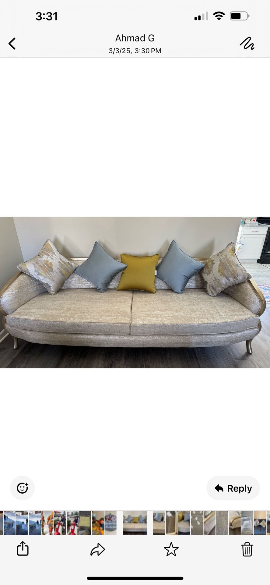 Sofa Set. And Coffee Table