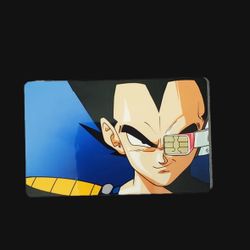 Vegeta eye debit card sticker Decor Decorative