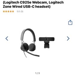 Logitec Headset & Webcam Duo