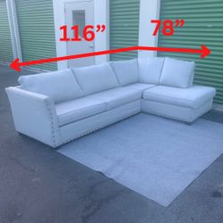 Large Grey Sectional Set 