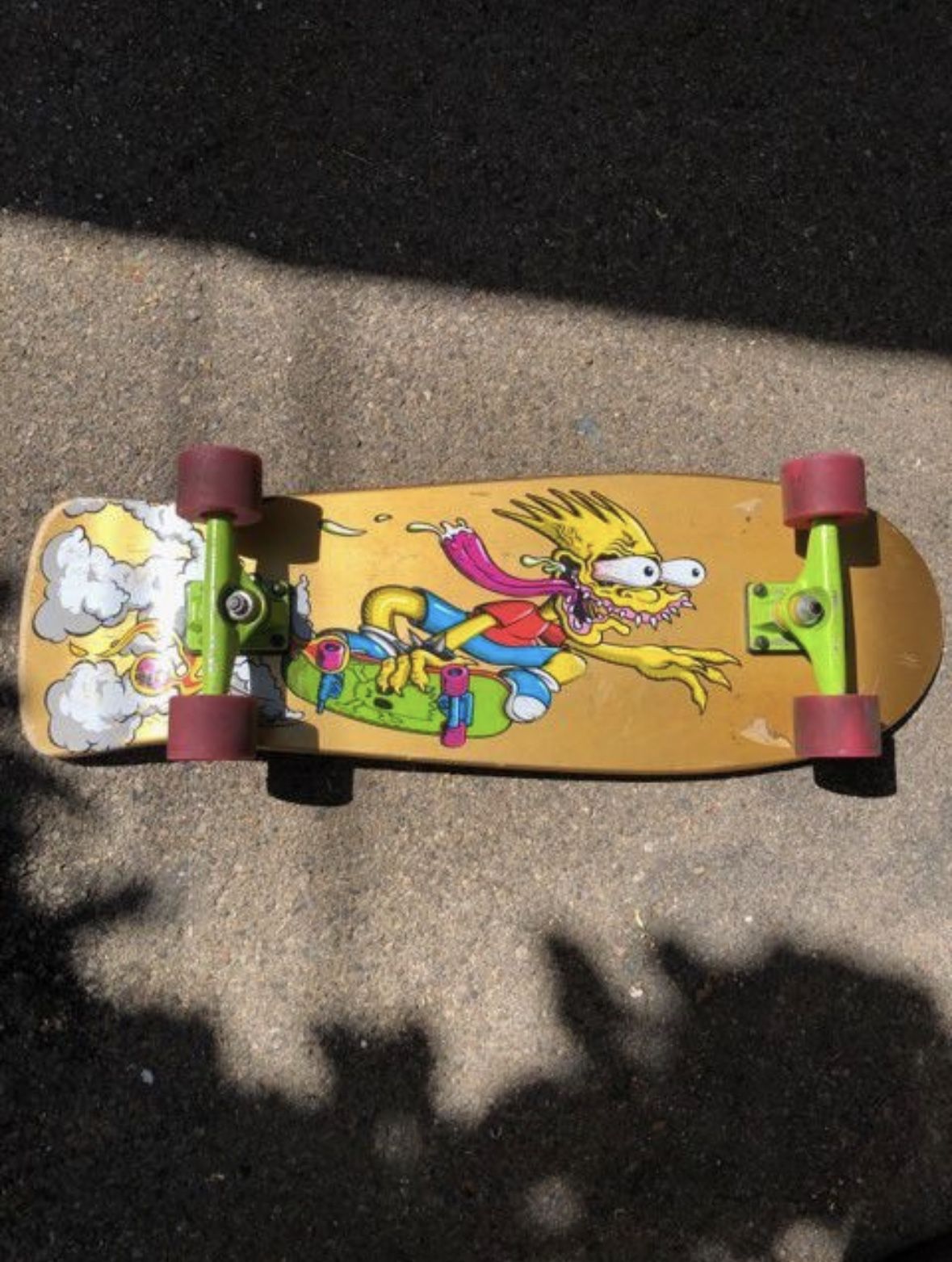 Rare Bart Simpson 500th episode Santa Cruz Board for Sale in