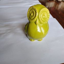 Vintage Green Retro Kitchen Owl 4.5"