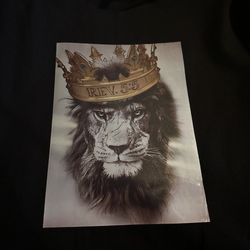 BRAND NEW LION WITH SCRIPTURE ON BACK