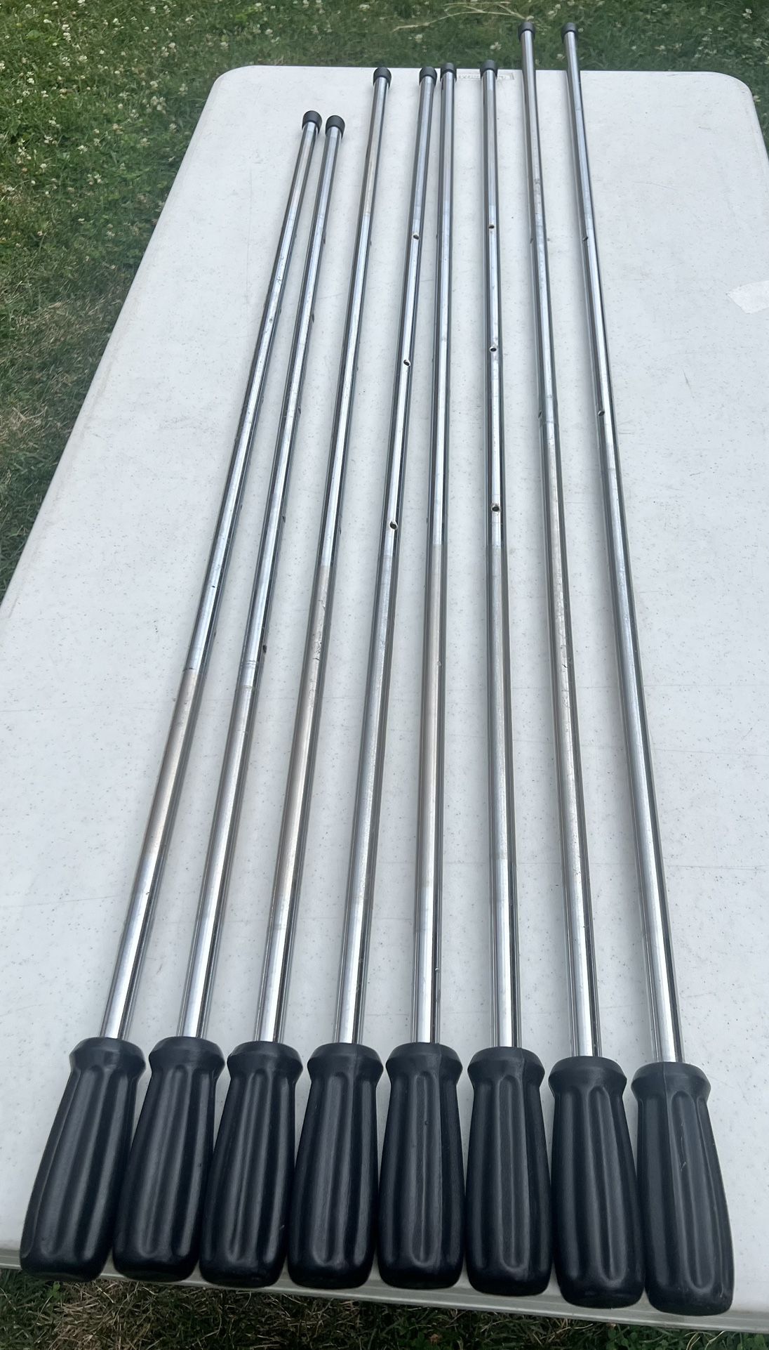 8 Foosball Table Rods With Handles