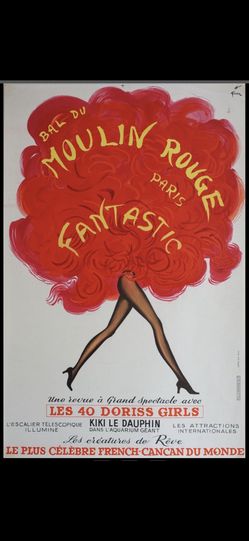ORIGINAL Moulin Rouge Poster Paris