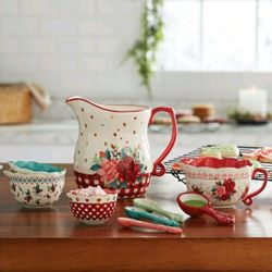 Pioneer Woman 9pc Cheerful Rose Measuring Set