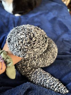 Crochet Black And White Snake