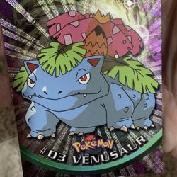 Pokémon 1999 Venusaur Foil Series Topps Card #03