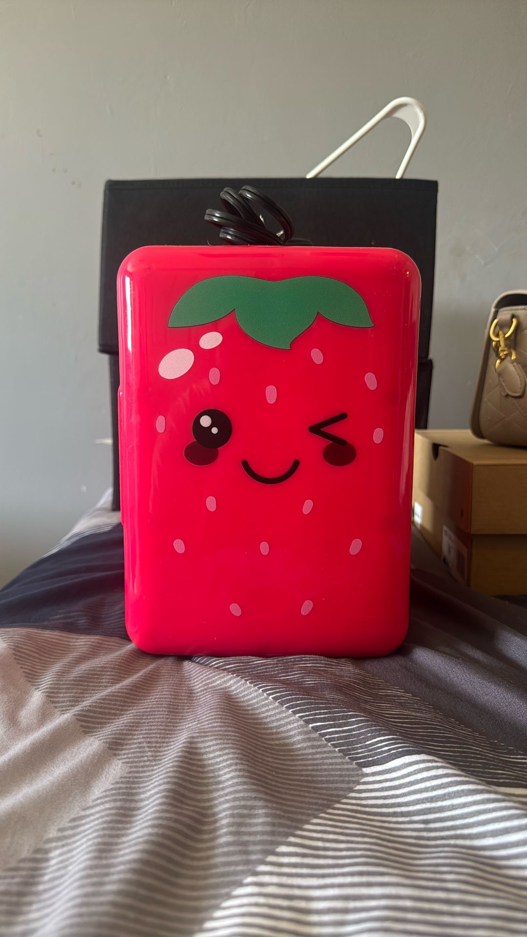 Tiny Mini Fridge Strawberry