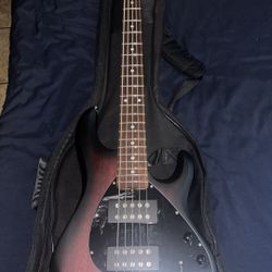 Sterling by Music Man StingRay Ray5HH Limited-Edition 5-String Bass Guitar Ruby Red Burst Satin