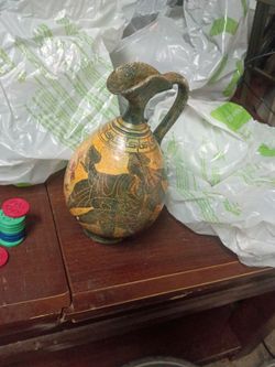 Beautiful classic Greek wine pitcher