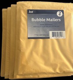 Shipping Bubble Mailers 8.5x11 – 4 Packs