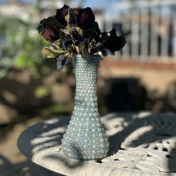 Handmade White Pearl Shimmering Flowers Bouquet Vase Filler