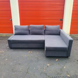 Navy Blue Sectional Couch - Free Delivery