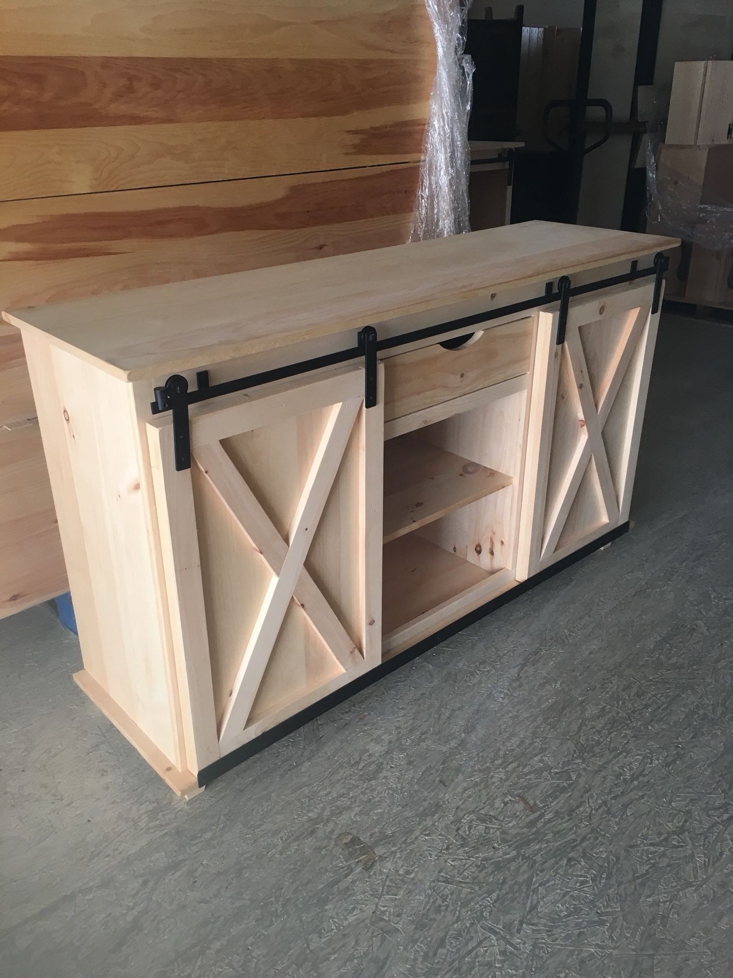 Barn Door TV stand or server