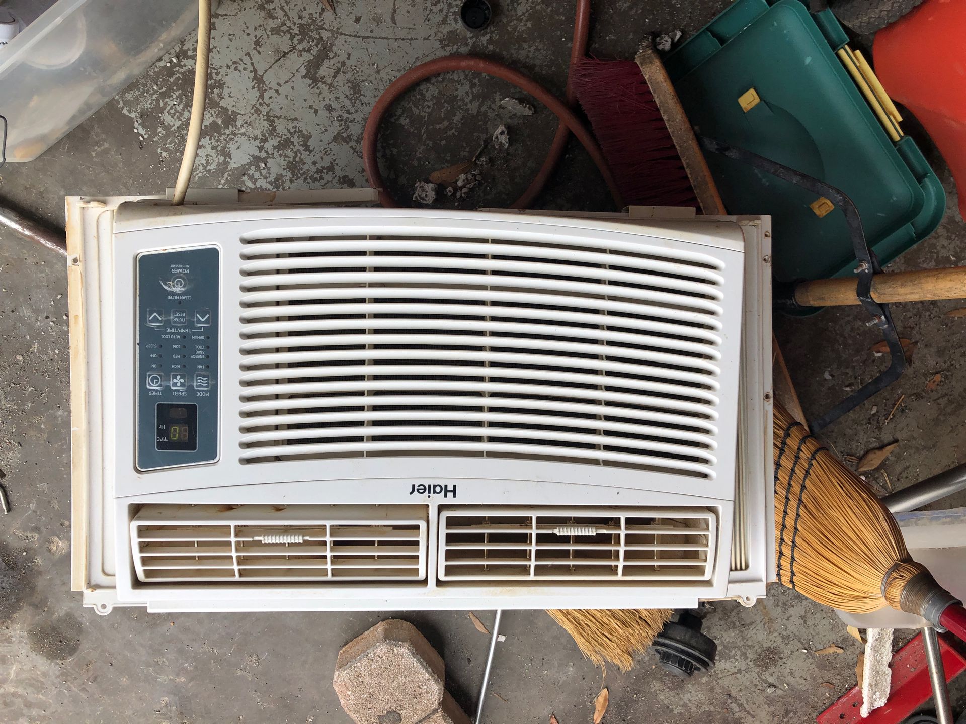 Two Haier and one Whirlpool window A/C units