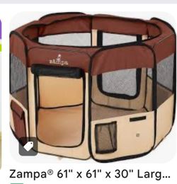 ZAMPA LARGE 61X61X30 POPUP PORTABLE PET PLAYPEN