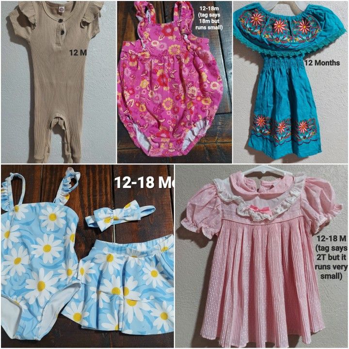 12-18 MONTHS BABY GIRL CLOTHES (ROPA PARA NIÑA BEBE TALLA 12-18 MESES)