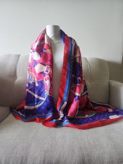 Gorgeous large silk scarf / wrap