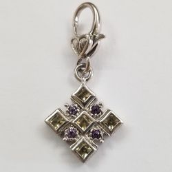 Pendant/Charm Sterling Silver And Gemstones 